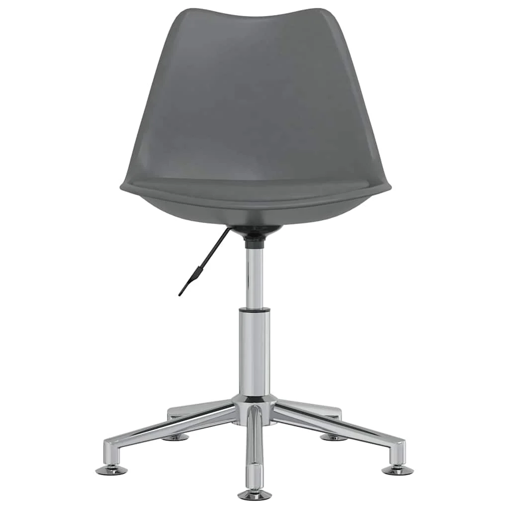 Chaise de bureau pivotante 48 x 58 x 89 cm gris similicuir – vue de côté