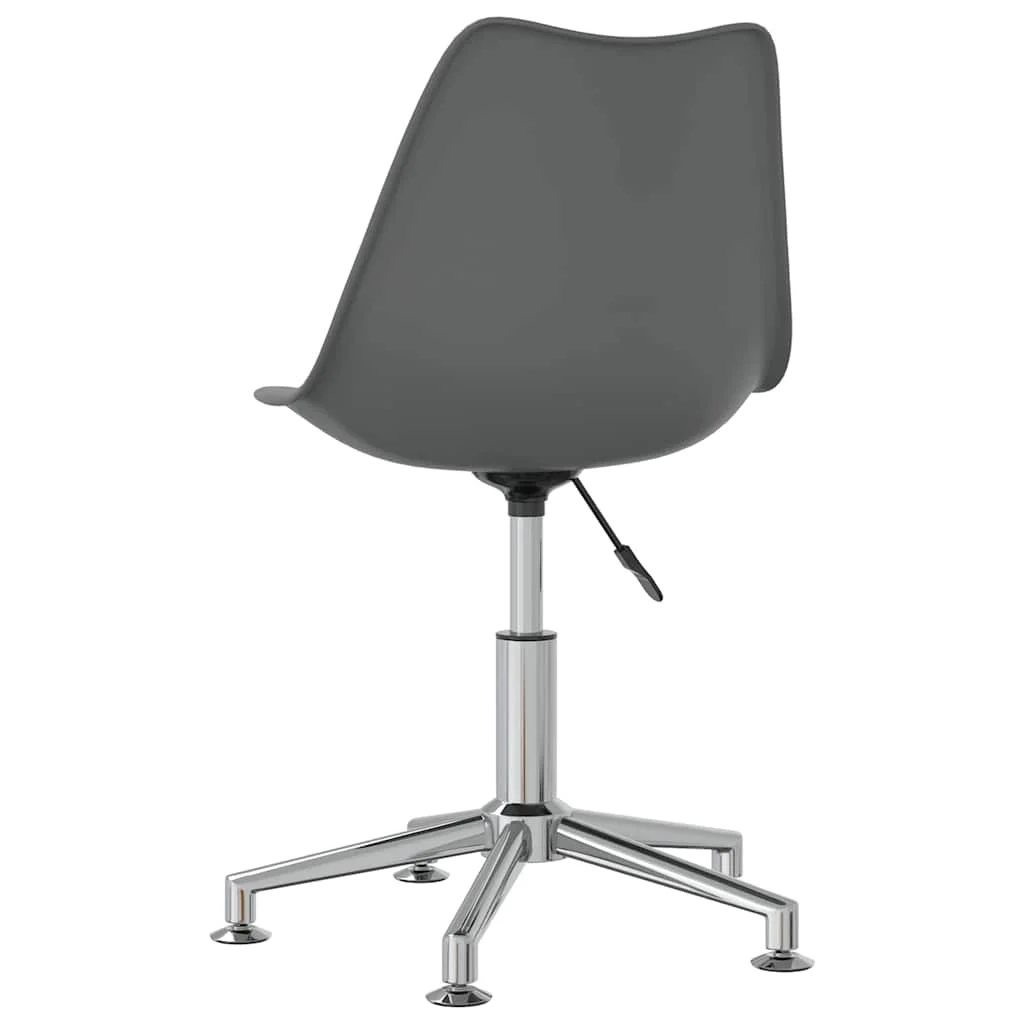 Chaise de bureau pivotante 48 x 58 x 89 cm gris similicuir – vue de détail