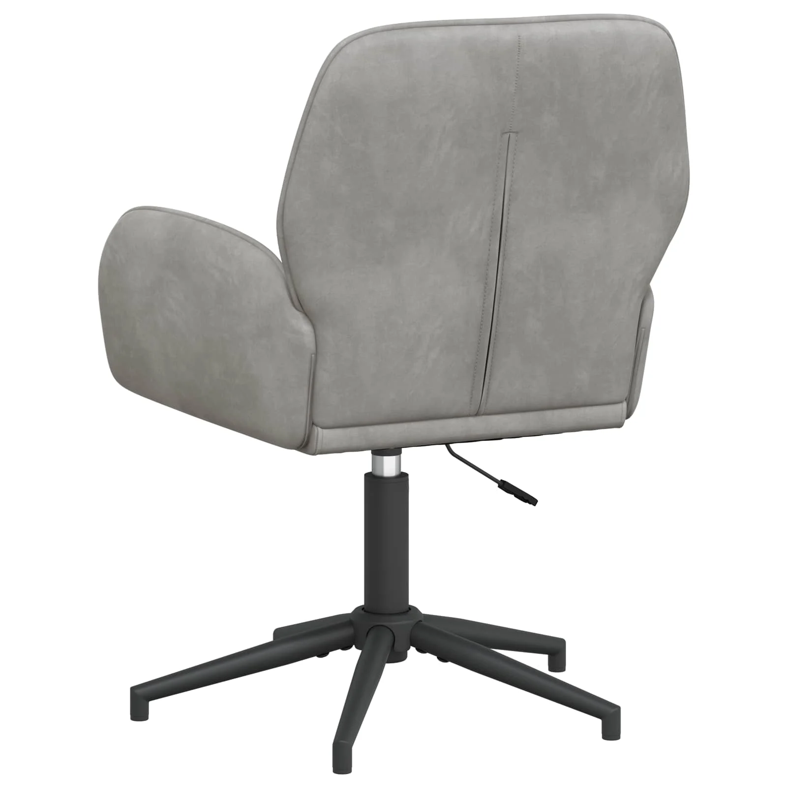 Chaise de bureau pivotante 54 x 55 x 90 cm gris clair velours – vue en situation