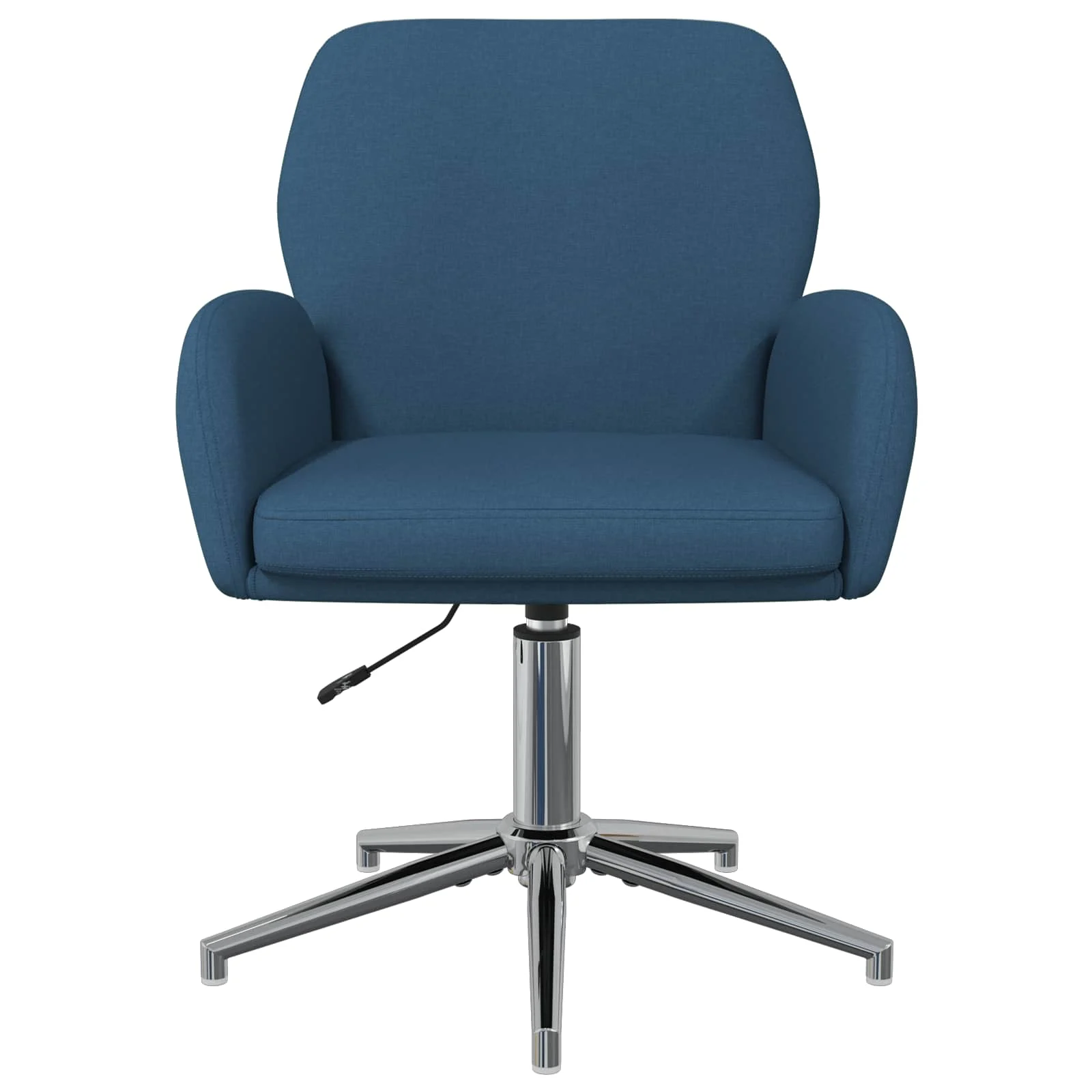 Chaise de bureau pivotante 54 x 58 x 90 cm bleu tissu – vue de côté
