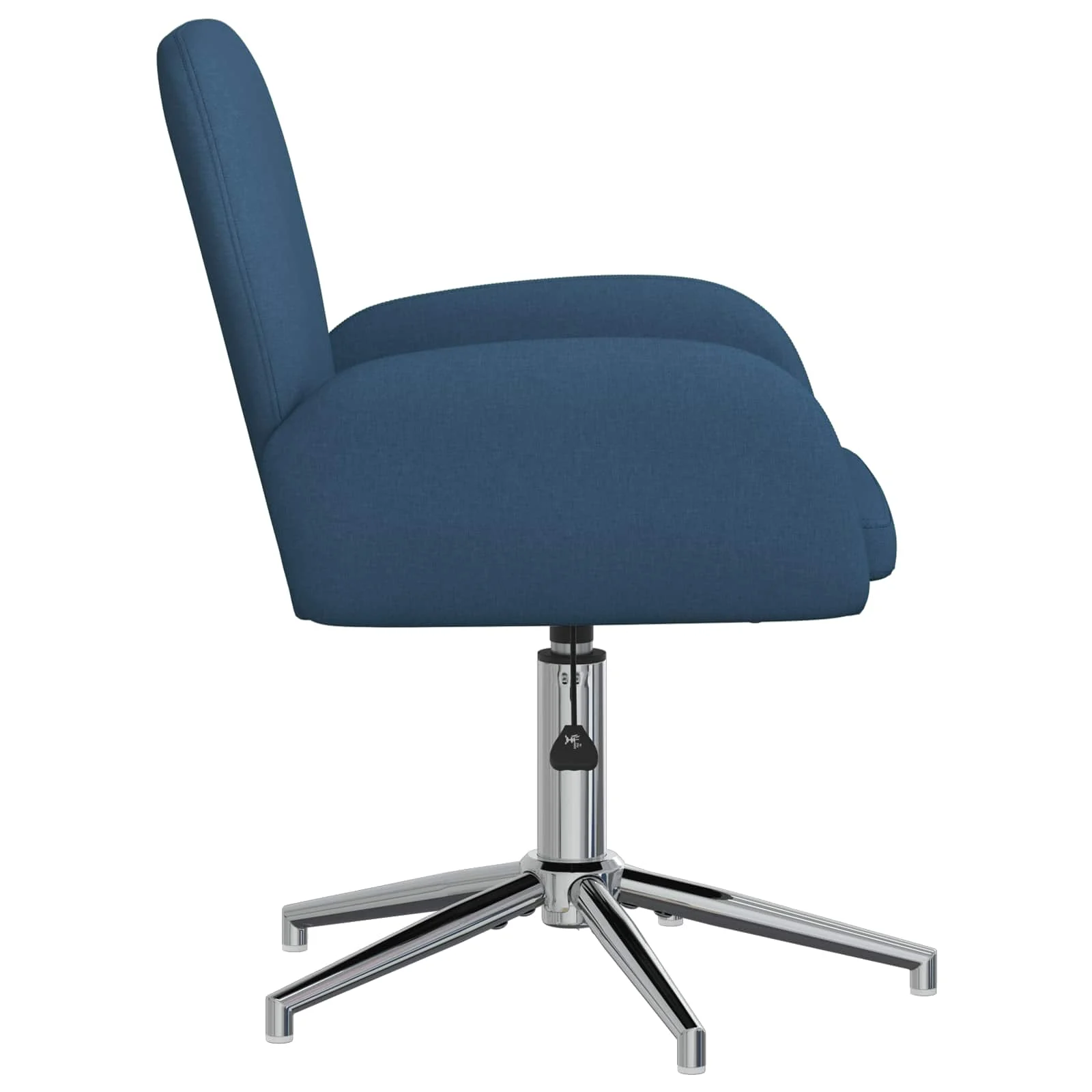 Chaise de bureau pivotante 54 x 58 x 90 cm bleu tissu – vue de détail