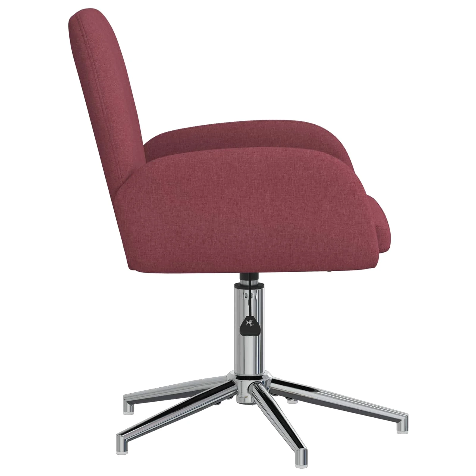 Chaise de bureau pivotante 54 x 58 x 90 cm bordeaux tissu – vue de détail