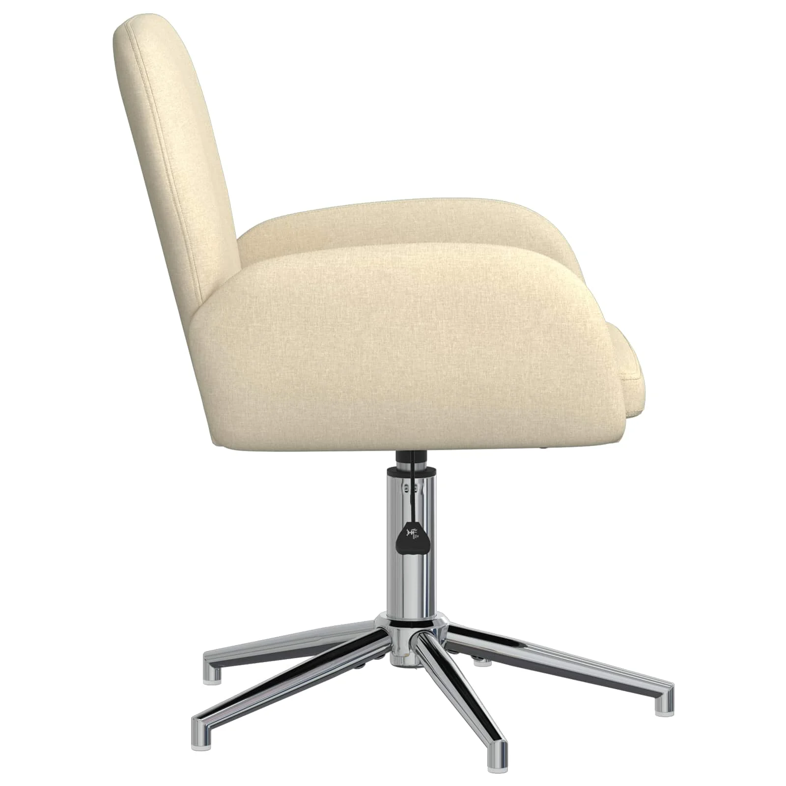 Chaise de bureau pivotante 54 x 58 x 90 cm crème tissu – vue de détail