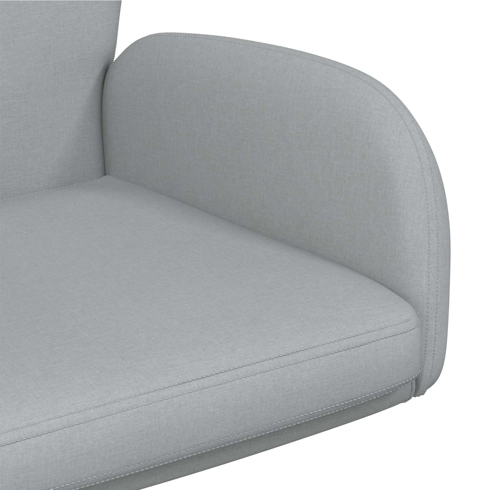 Chaise de bureau pivotante 54 x 58 x 90 cm gris clair tissu – vue de dessus