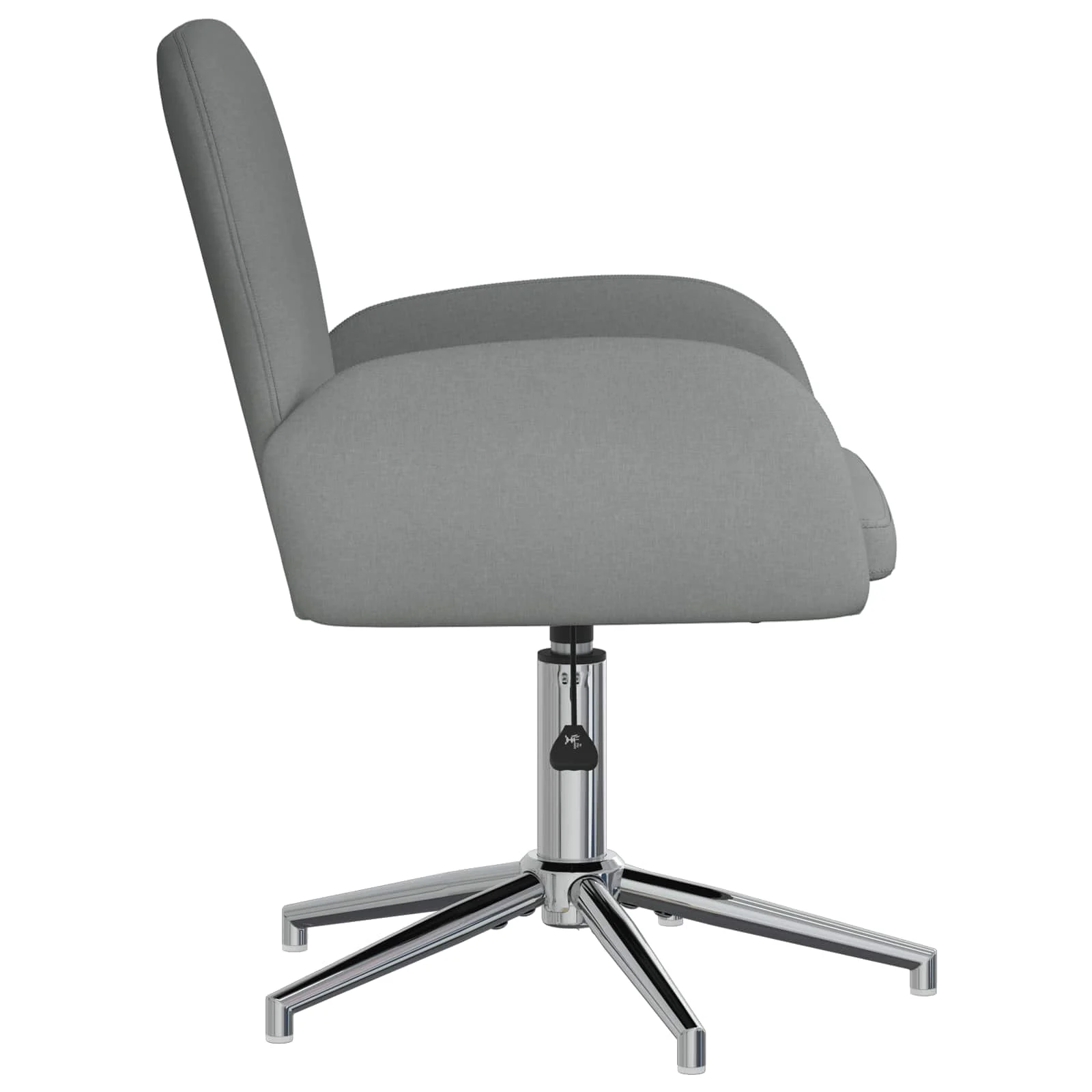 Chaise de bureau pivotante 54 x 58 x 90 cm gris foncé tissu – vue de détail