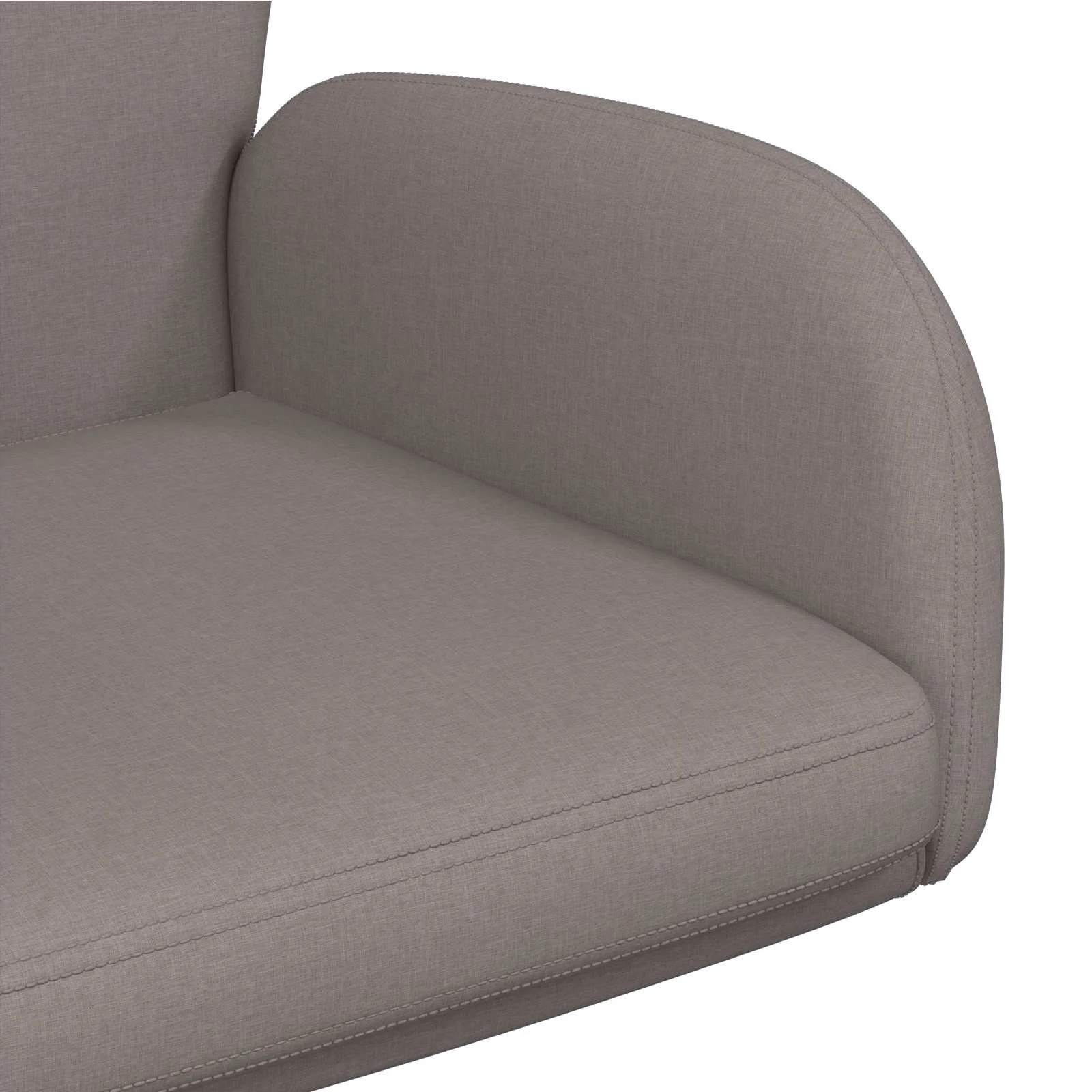 Chaise de bureau pivotante 54 x 58 x 90 cm taupe tissu – vue de dessus