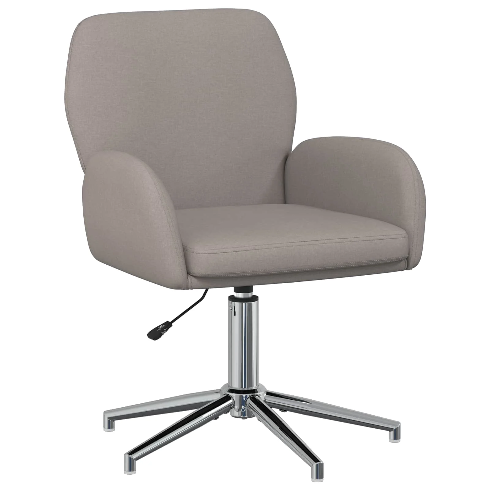 Chaise de bureau pivotante 54 x 58 x 90 cm taupe tissu – vue de face