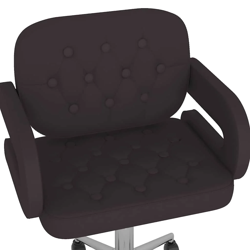 Chaise de bureau pivotante 58 x 50 x 87,5 cm noir similicuir – vue en situation