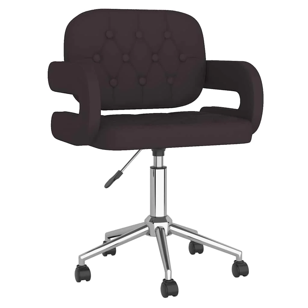 Chaise de bureau pivotante 58 x 50 x 87,5 cm noir similicuir – vue d’ensemble