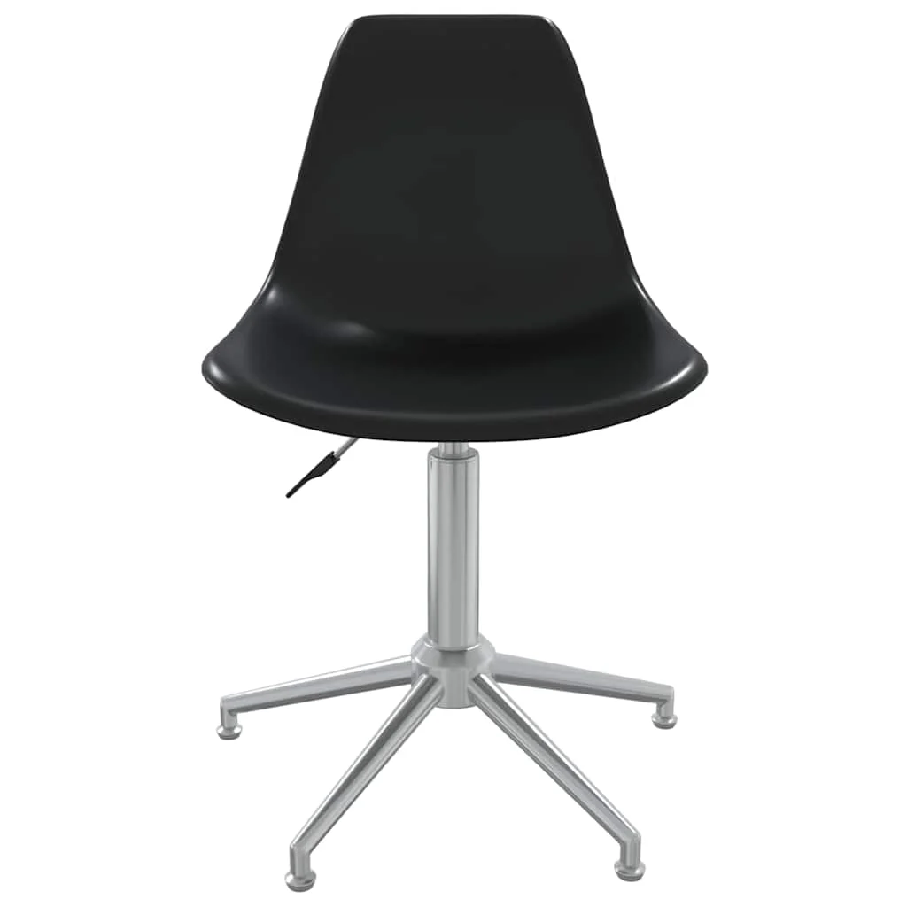 Chaise de bureau pivotante PP 46 x 59 x 82 cm noir métal – vue de côté