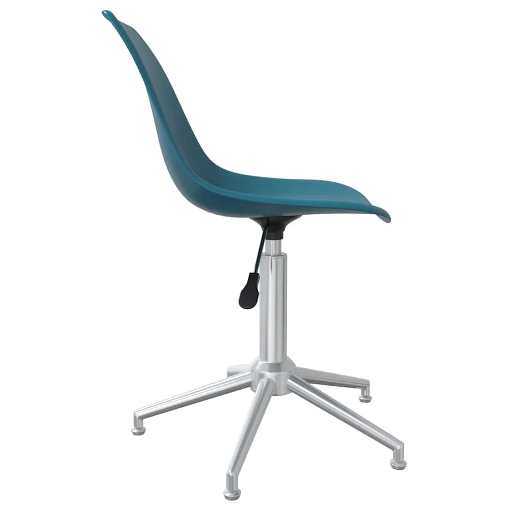 Chaise de bureau pivotante PP 46 x 59 x 82 cm turquoise métal – vue en situation