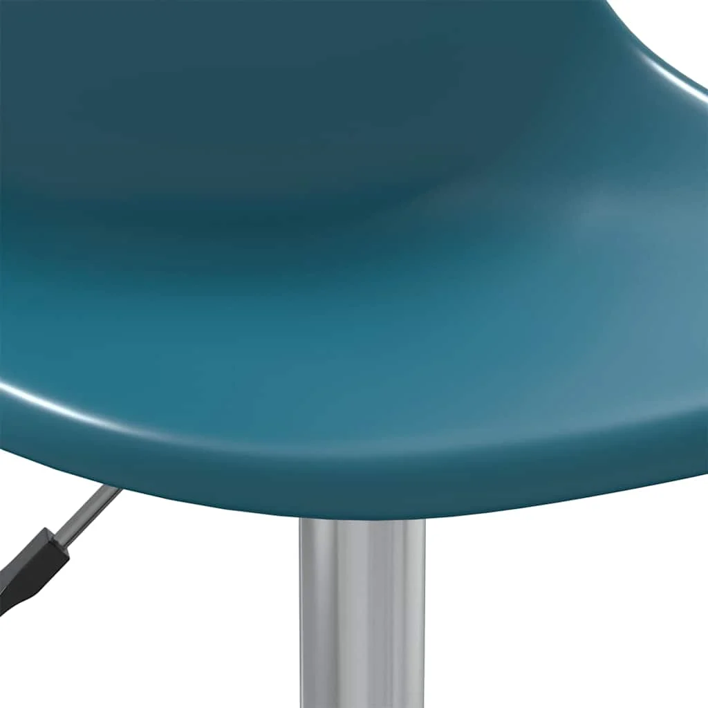 Chaise de bureau pivotante PP 46 x 59 x 82 cm turquoise métal – vue de dessus