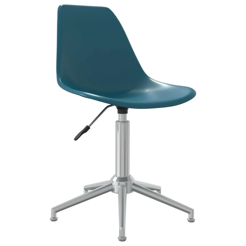 Chaise de bureau pivotante PP 46 x 59 x 82 cm turquoise métal – vue de face