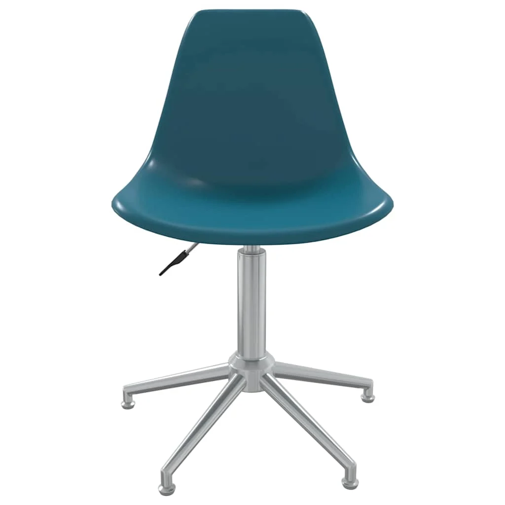 Chaise de bureau pivotante PP 46 x 59 x 82 cm turquoise métal – vue de côté