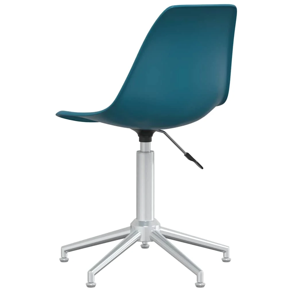 Chaise de bureau pivotante PP 46 x 59 x 82 cm turquoise métal – vue de détail