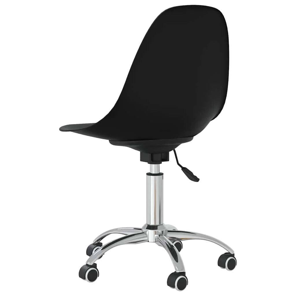 Chaise de bureau pivotante PP 46 x 59 x 88 cm noir métal – vue de détail
