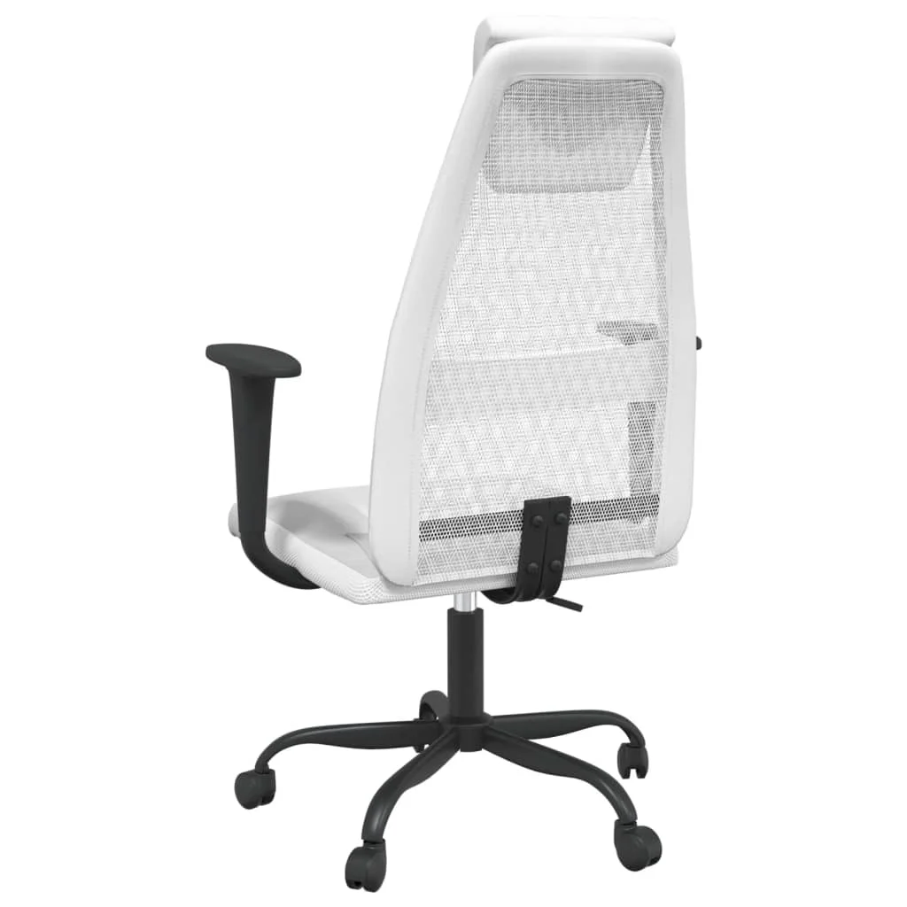 Chaise de bureau réglable en hauteur blanc contreplaqué – modèle 2 – vue en situation