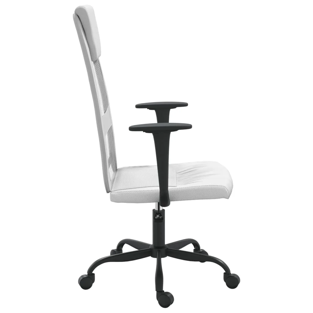 Chaise de bureau réglable en hauteur blanc contreplaqué – modèle 2 – vue de détail