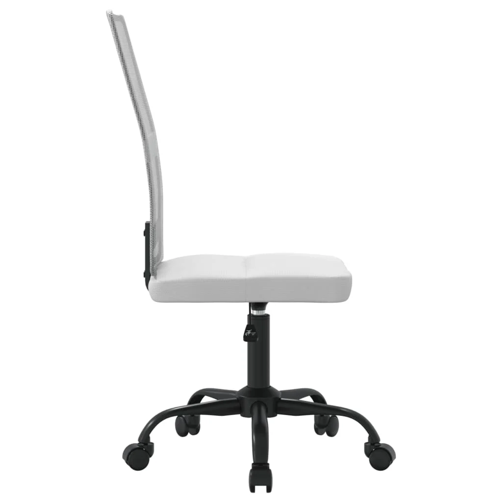 Chaise de bureau réglable en hauteur blanc maille – vue en situation