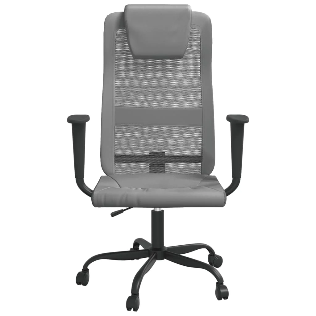 Chaise de bureau réglable en hauteur gris contreplaqué – modèle 2 – vue de côté