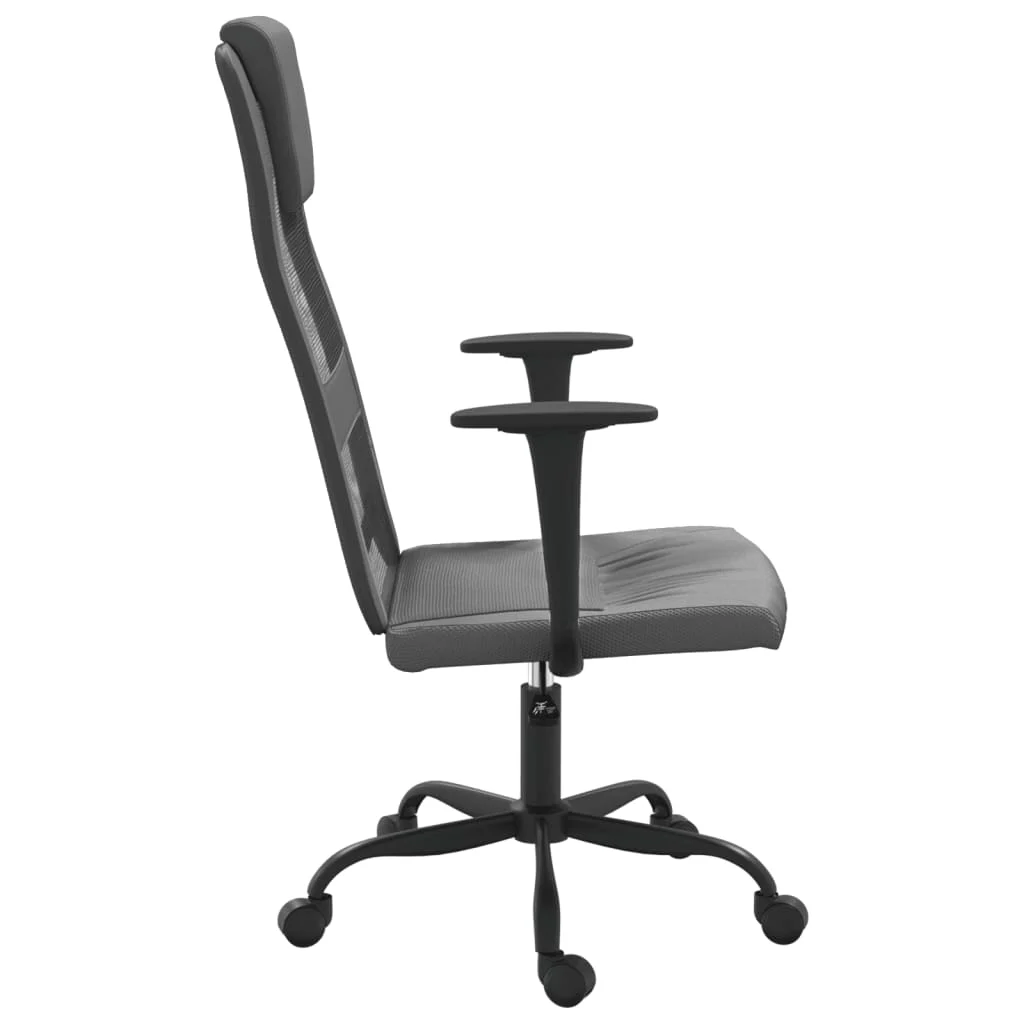 Chaise de bureau réglable en hauteur gris contreplaqué – modèle 2 – vue de détail