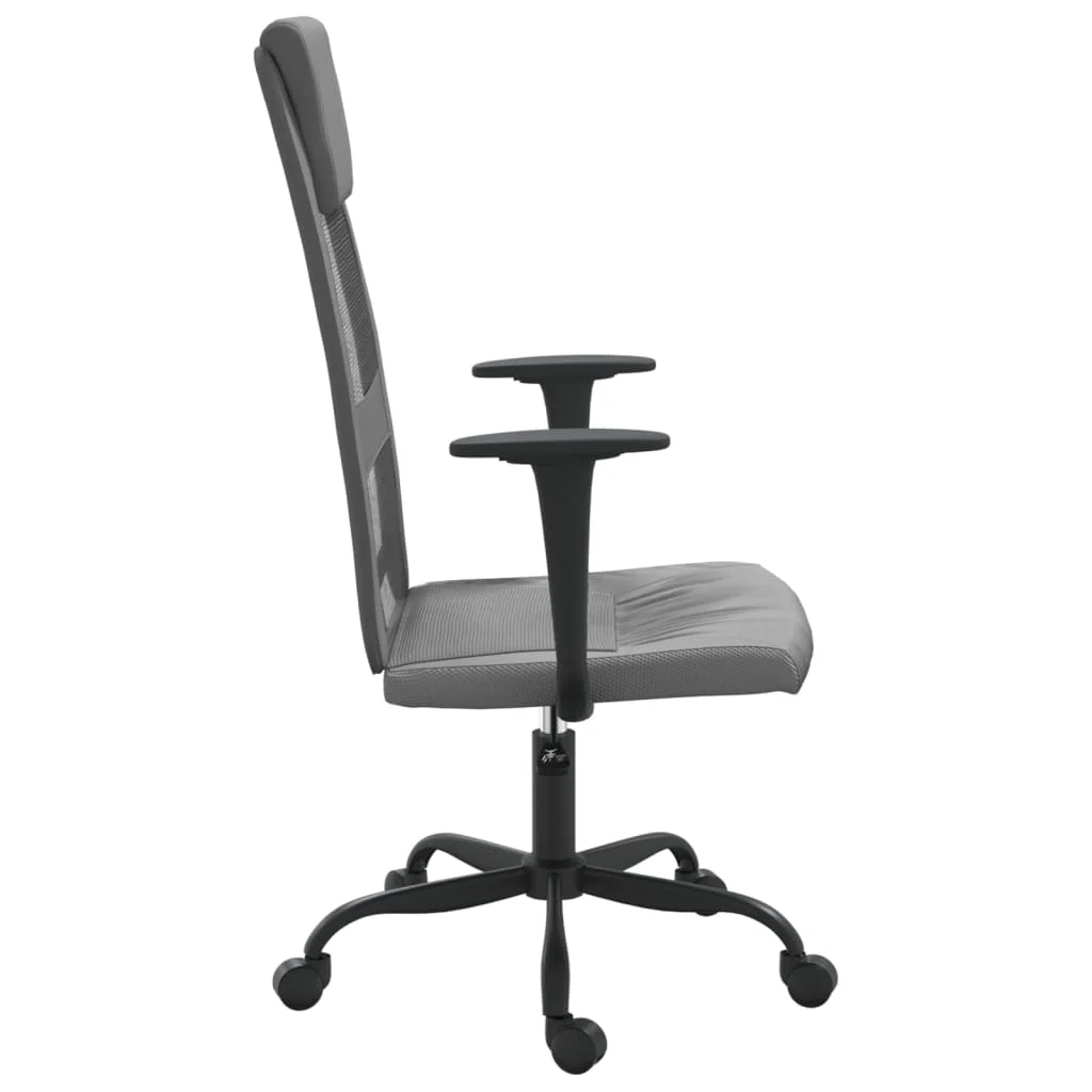 Chaise de bureau réglable en hauteur gris contreplaqué – modèle 3 – vue de détail