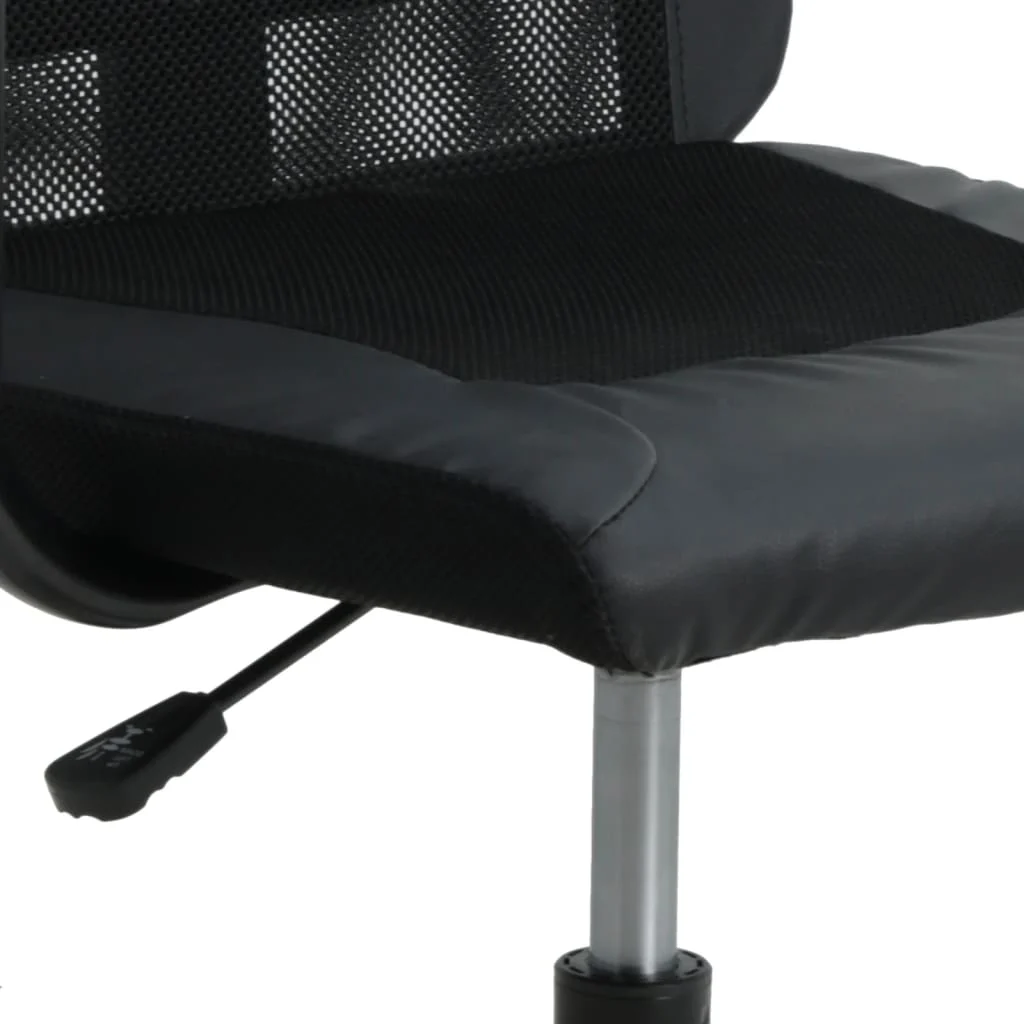 Chaise de bureau réglable en hauteur noir contreplaqué – modèle 2 – vue de dessus