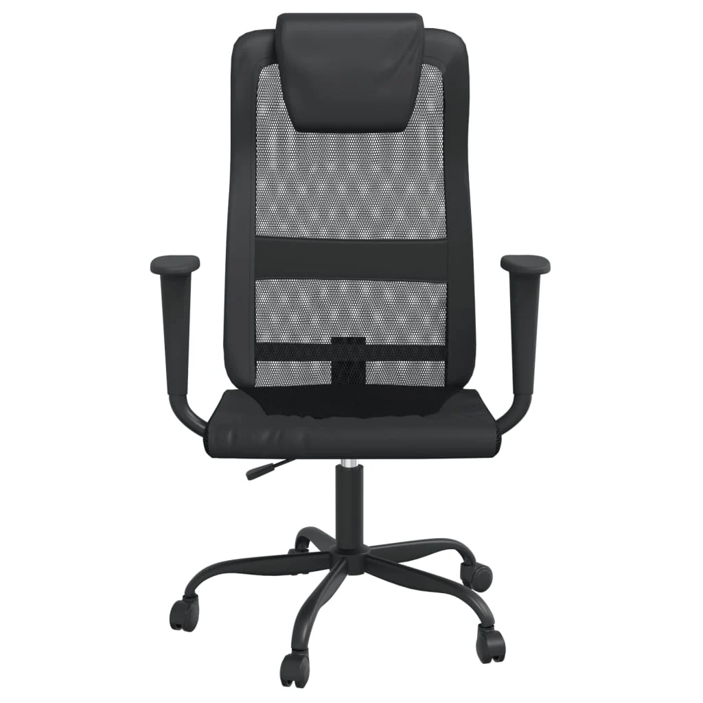 Chaise de bureau réglable en hauteur noir contreplaqué – modèle 2 – vue de côté