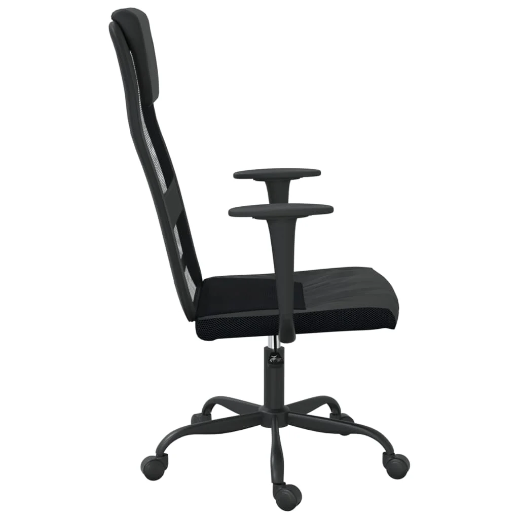 Chaise de bureau réglable en hauteur noir contreplaqué – modèle 2 – vue de détail