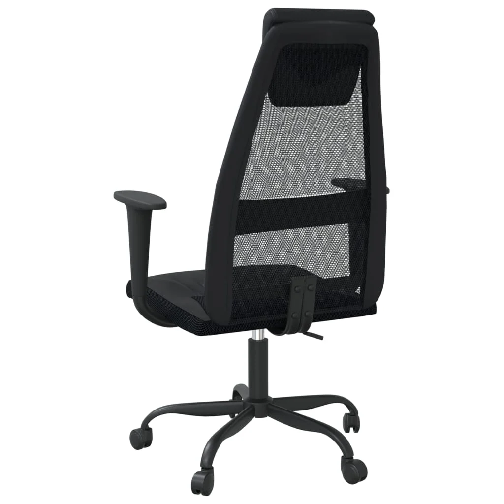 Chaise de bureau réglable en hauteur noir contreplaqué – modèle 3 – vue en situation