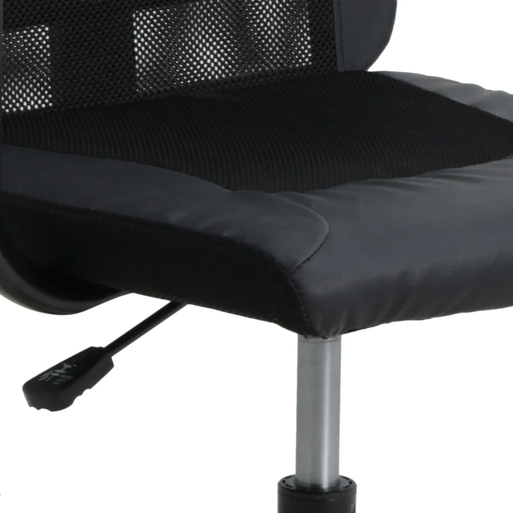 Chaise de bureau réglable en hauteur noir contreplaqué – modèle 3 – vue de dessus