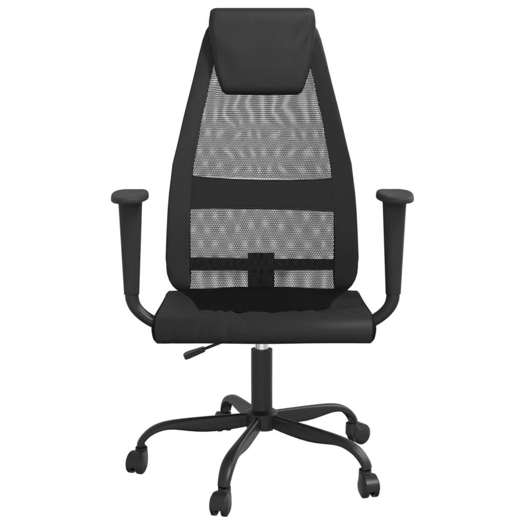 Chaise de bureau réglable en hauteur noir contreplaqué – modèle 3 – vue de côté
