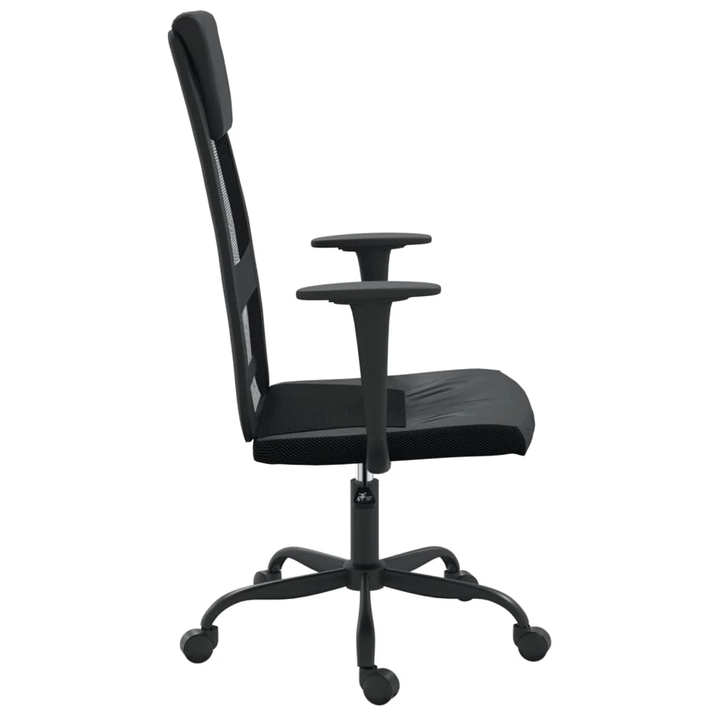 Chaise de bureau réglable en hauteur noir contreplaqué – modèle 3 – vue de détail