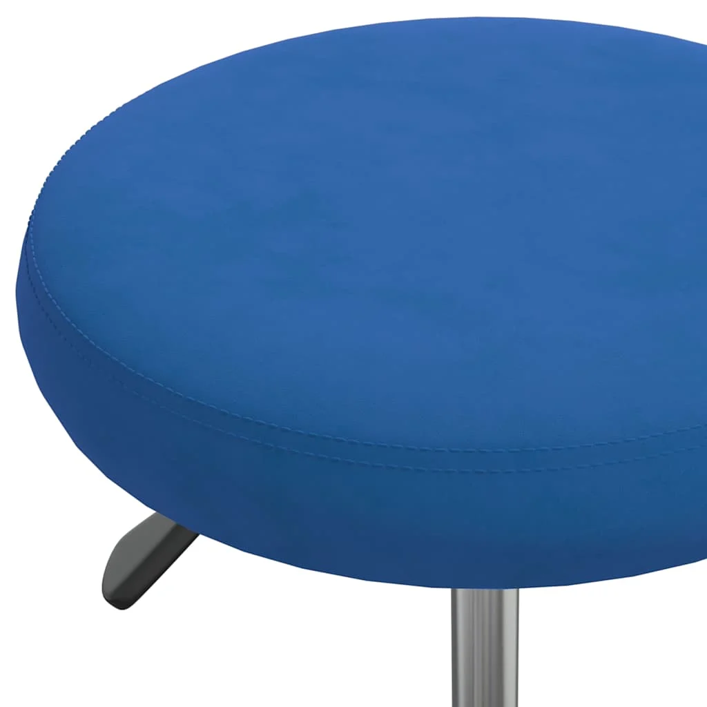 Chaise pivotante de bureau 31 x 54 x 54 cm bleu velours – vue en situation