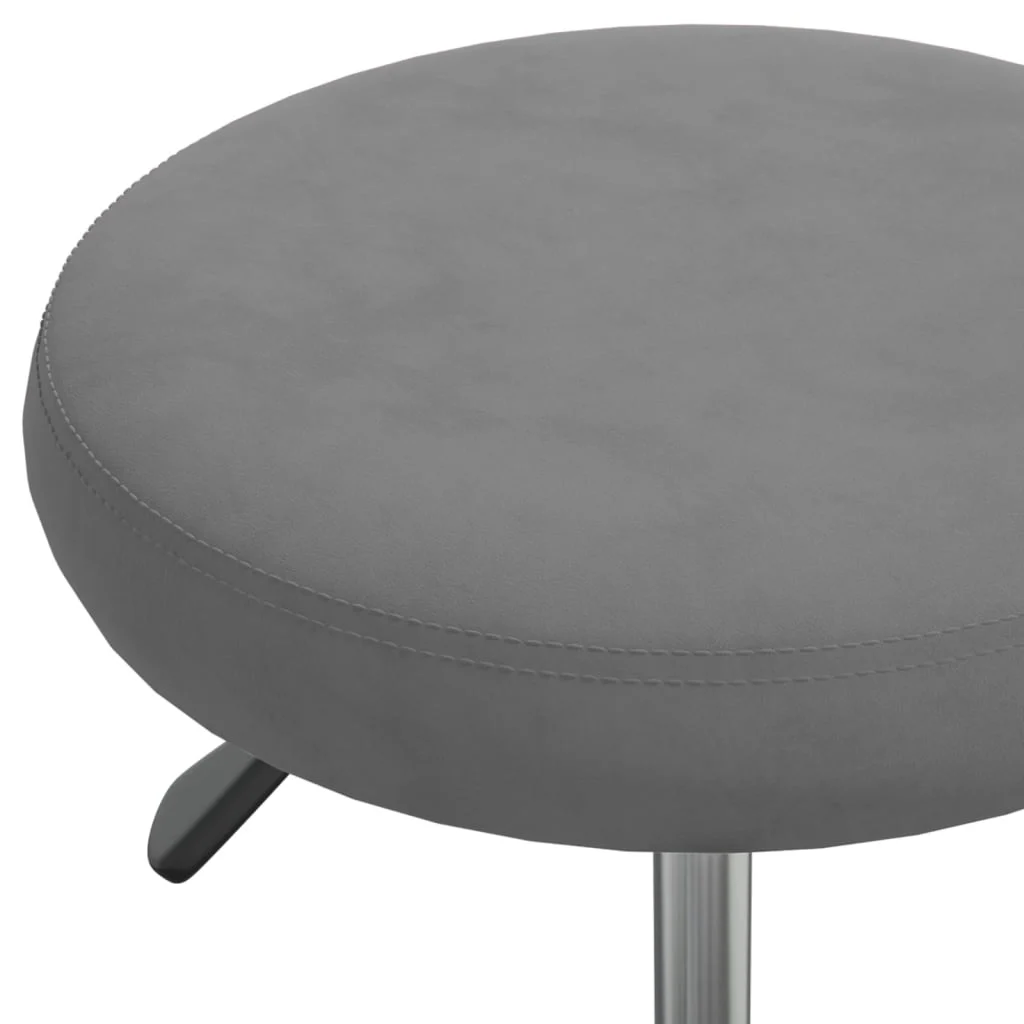 Chaise pivotante de bureau 31 x 54 cm gris foncé velours – vue en situation