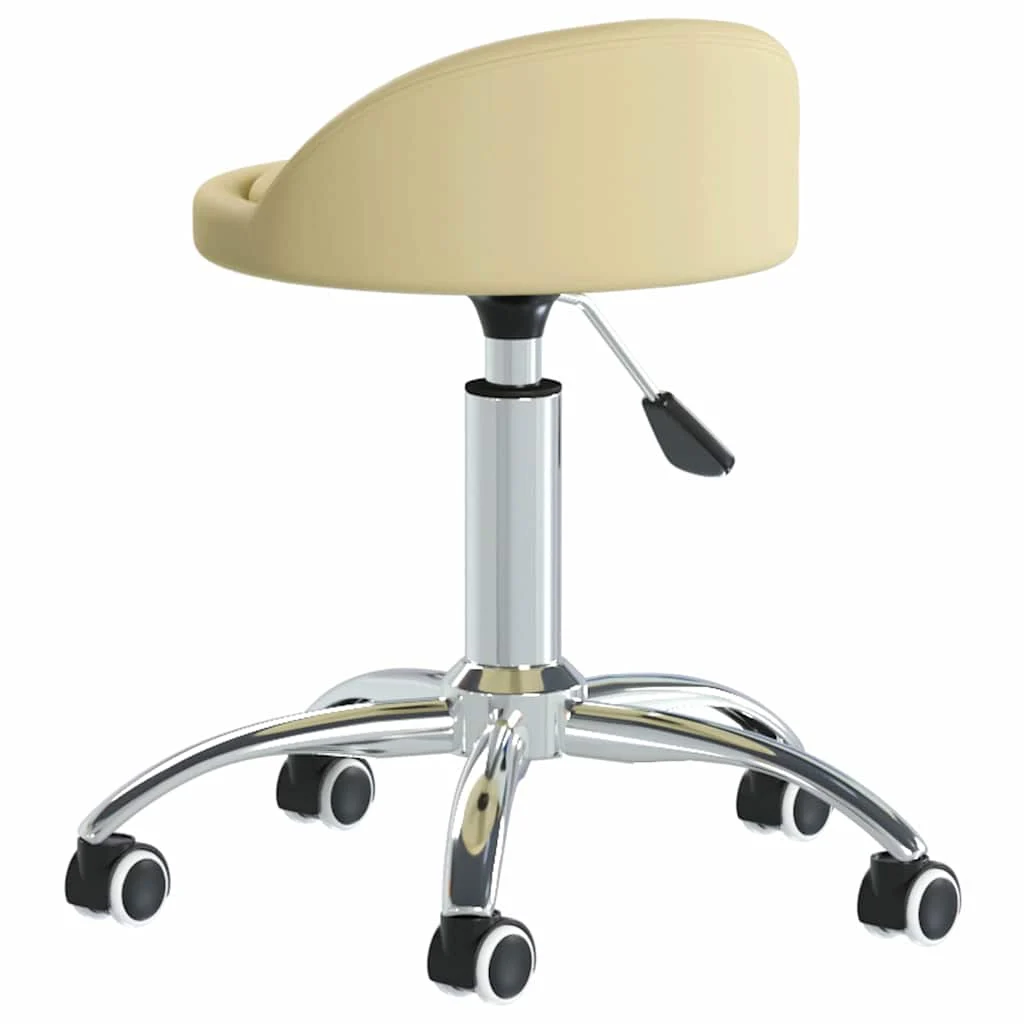 Chaise pivotante de bureau 36 x 38 x 62 cm crème similicuir – vue de détail