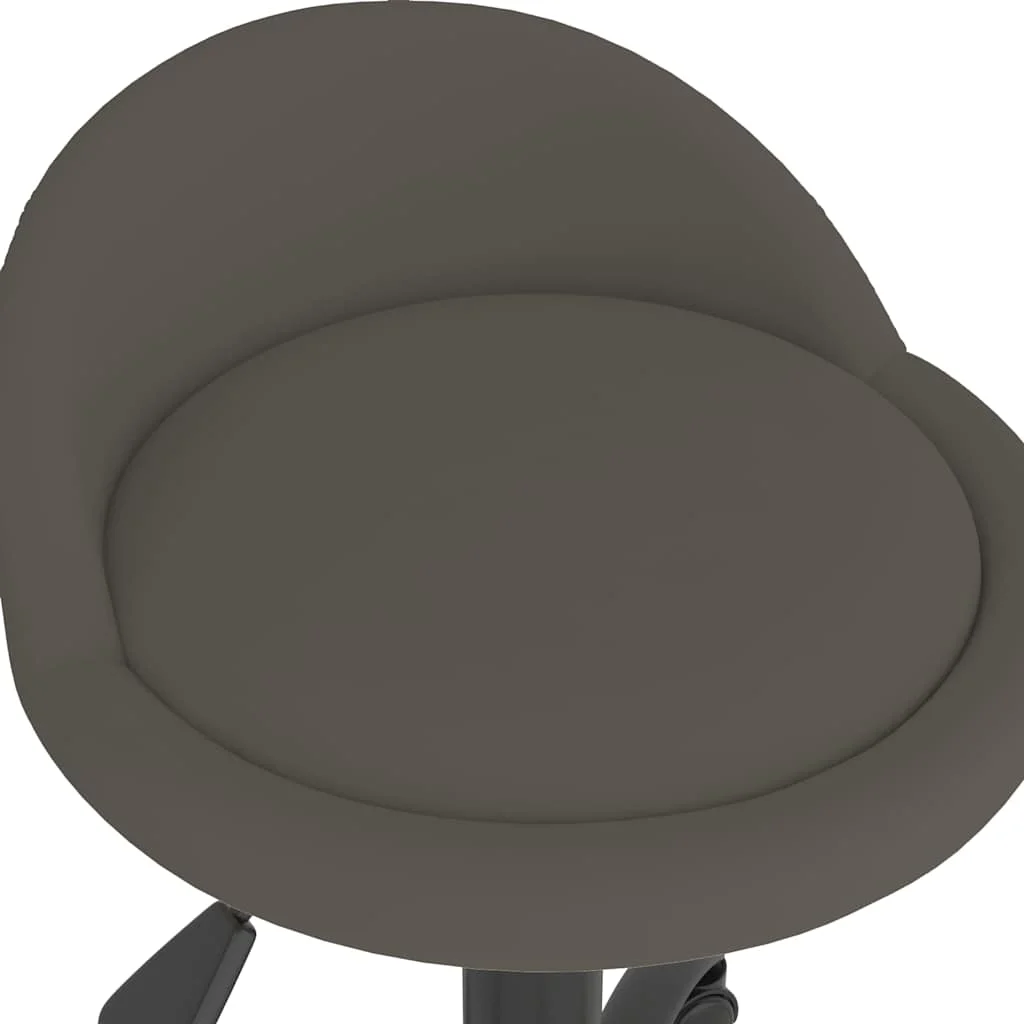Chaise pivotante de bureau 36 x 38 x 62 cm gris foncé velours – vue en situation