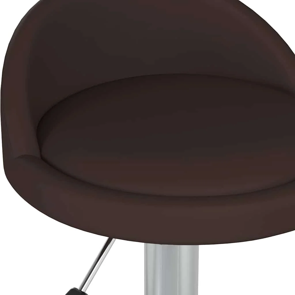 Chaise pivotante de bureau 36 x 38 x 62 cm marron similicuir – vue en situation