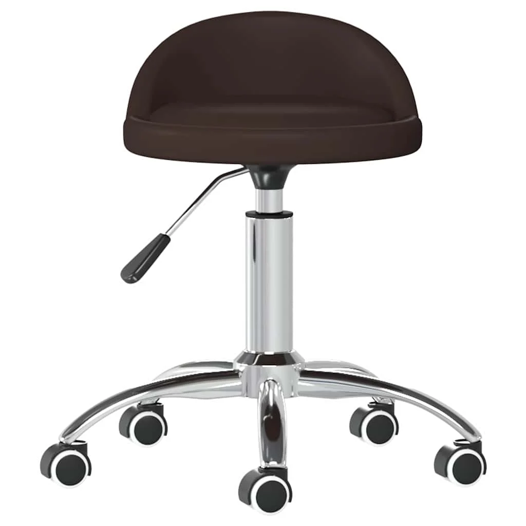 Chaise pivotante de bureau 36 x 38 x 62 cm marron similicuir – vue de face