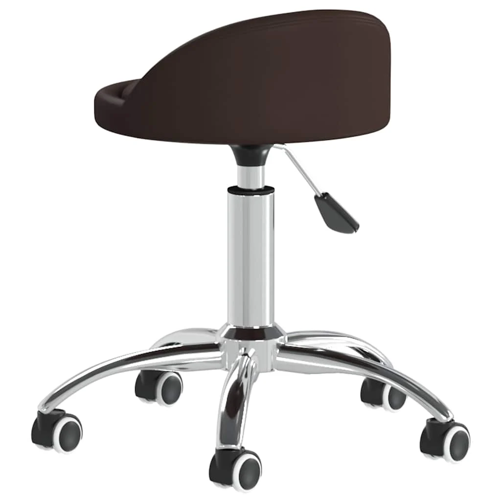 Chaise pivotante de bureau 36 x 38 x 62 cm marron similicuir – vue de détail