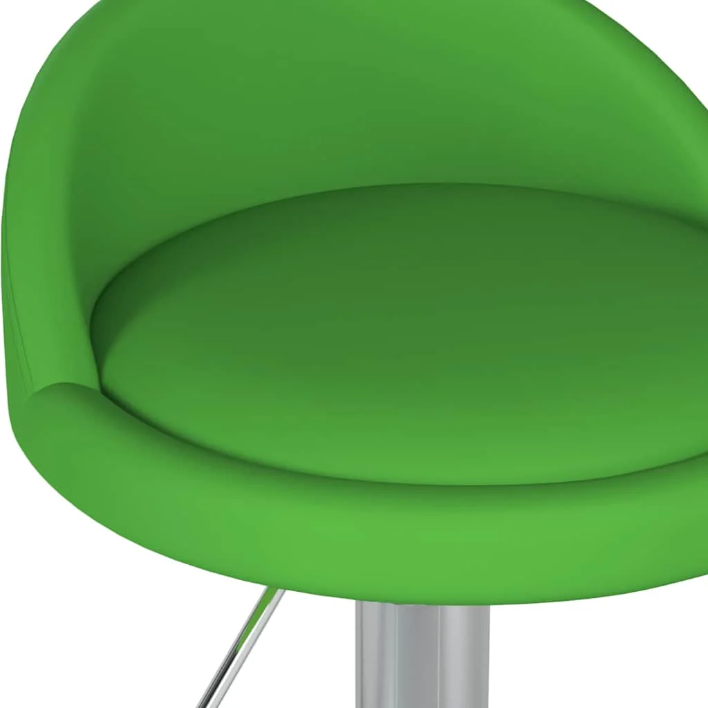 Chaise pivotante de bureau 36 x 38 x 62 cm vert similicuir – vue en situation