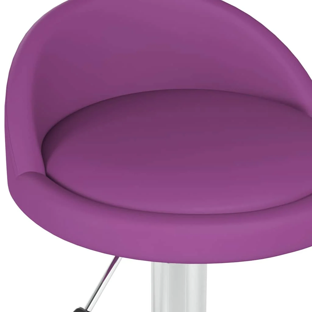 Chaise pivotante de bureau 36 x 38 x 62 cm violet similicuir – vue en situation