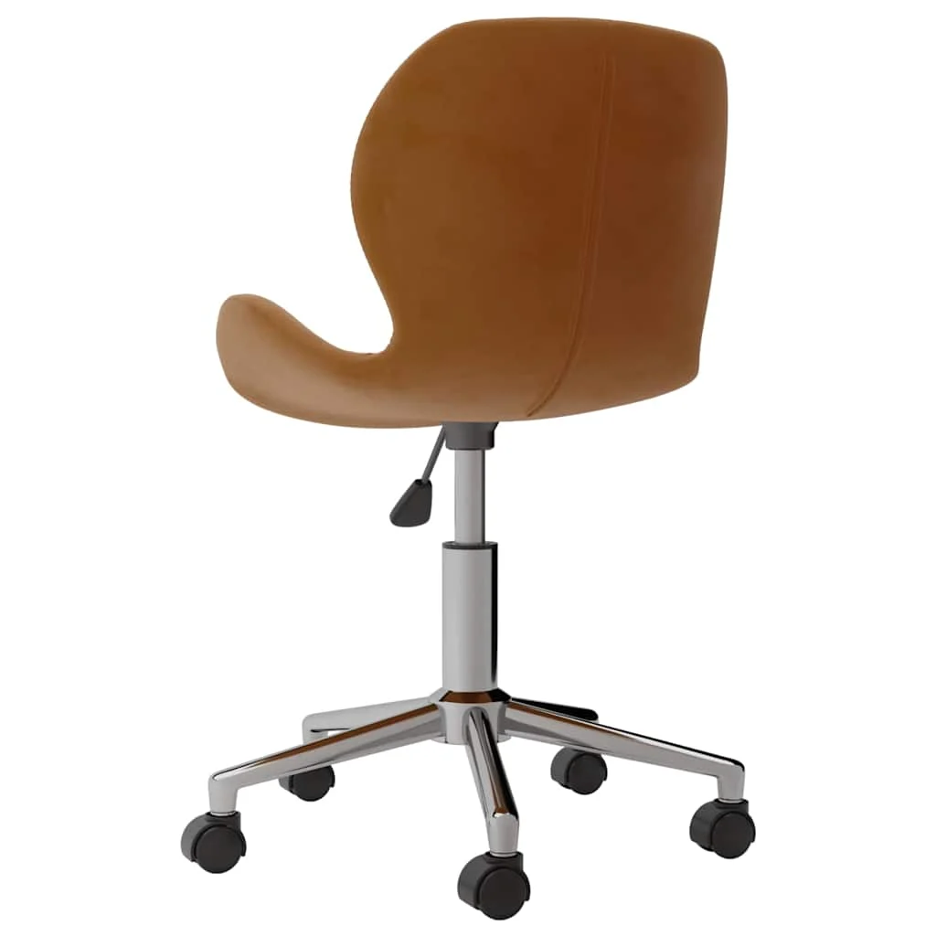 Chaise pivotante de bureau 39 x 51 x 83,5 cm marron velours – modèle 2 – vue en situation