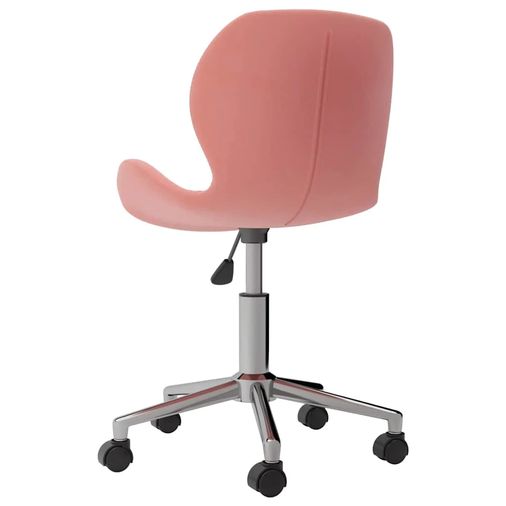 Chaise pivotante de bureau 39 x 51 x 83,5 cm rose velours – vue en situation