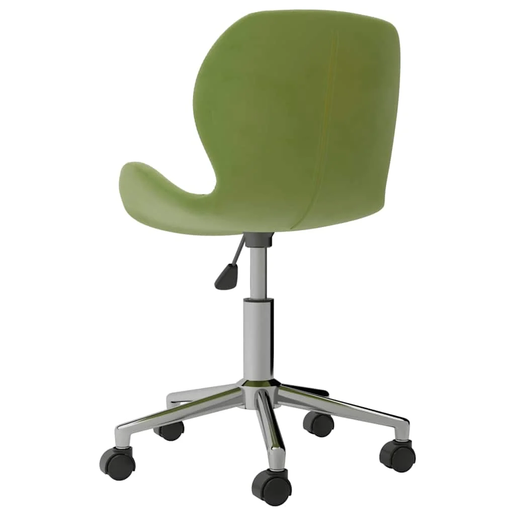 Chaise pivotante de bureau 39 x 51 x 83,5 cm vert clair velours – vue en situation