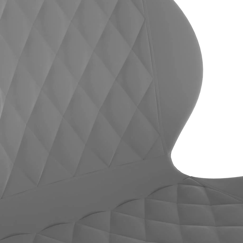 Chaise pivotante de bureau 39 x 51 x 86,5 cm gris foncé velours – modèle 2 – vue en situation