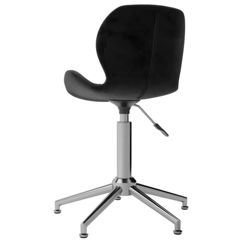 Chaise pivotante de bureau 39 x 51 x 86,5 cm noir velours – vue de détail