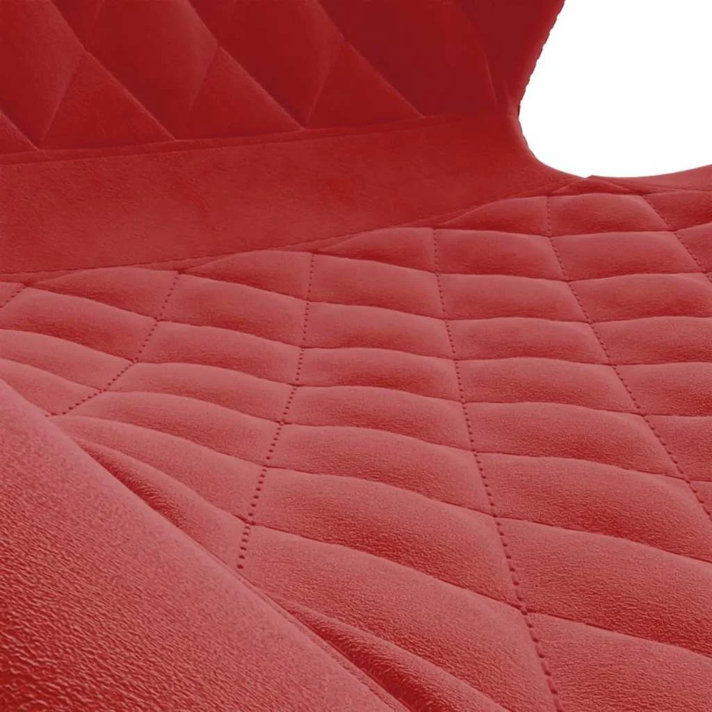 Chaise pivotante de bureau 39 x 51 x 86,5 cm rouge bordeaux velours – vue en situation