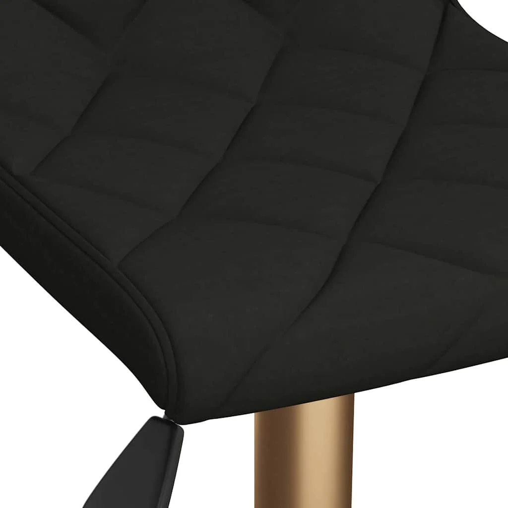 Chaise pivotante de bureau 40 x 43 x 86,5 cm noir velours – vue de dessus