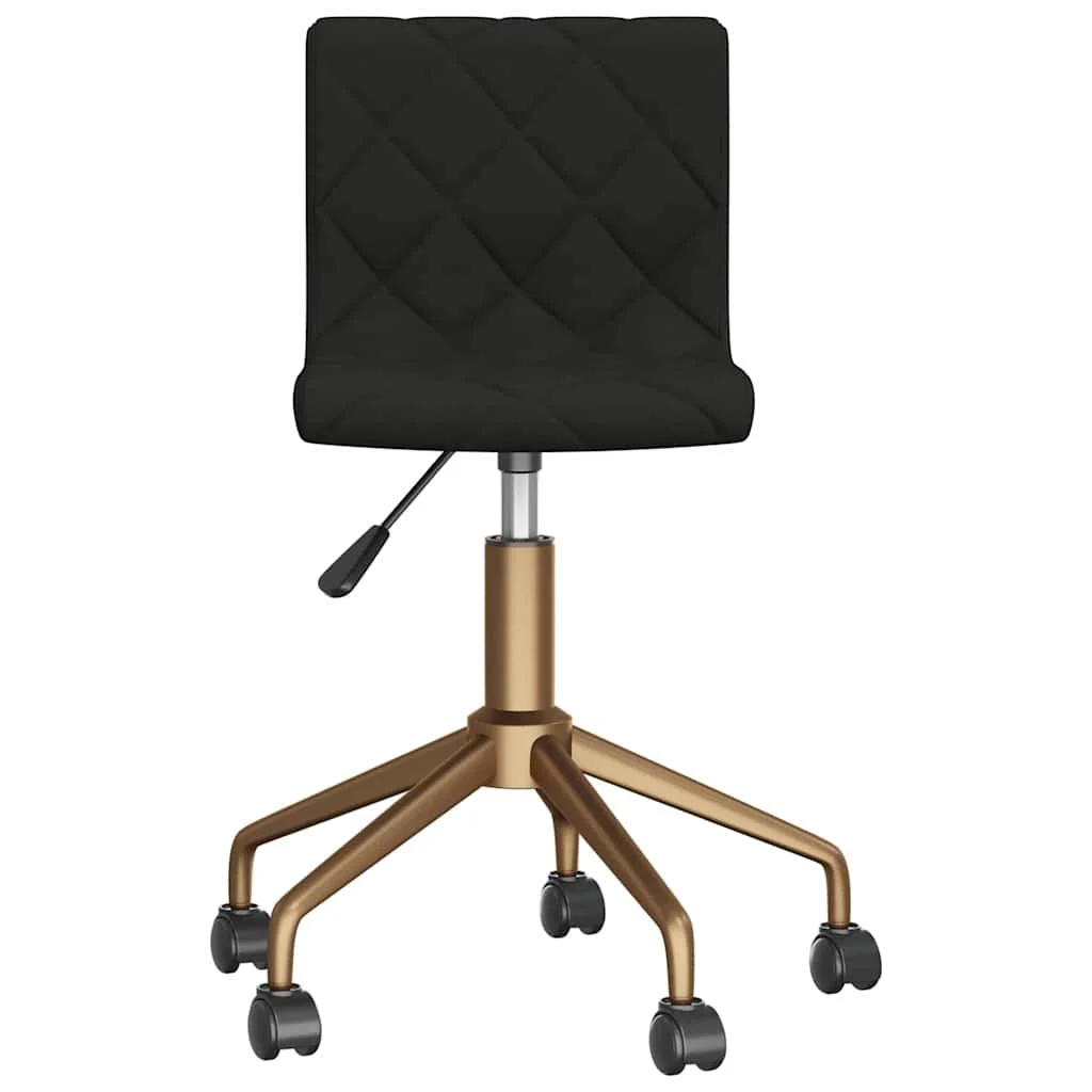 Chaise pivotante de bureau 40 x 43 x 86,5 cm noir velours – vue de côté